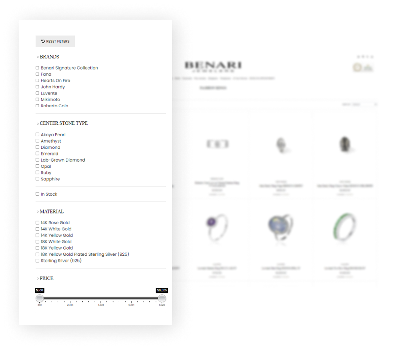 Jewelry Filter System
